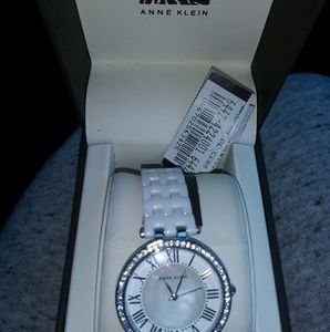 Anne klein womens swarvoski watch
